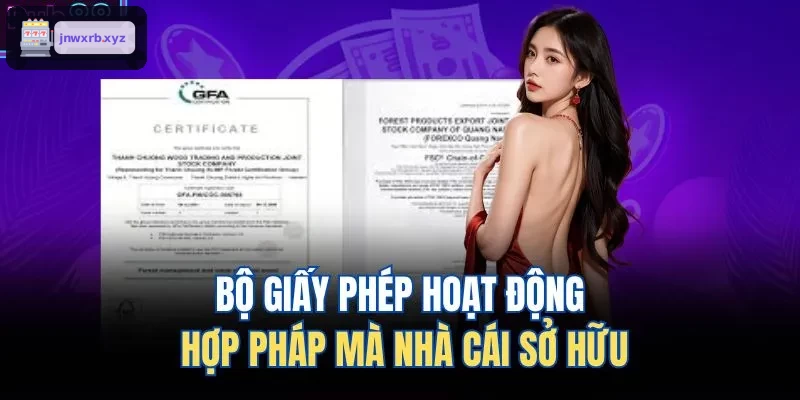 Chứng nhận giấy phép hợp pháp của nhà cái AWIN68